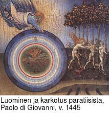 Luominen ja karkotus paratiisista, Paolo di Giovanni, v. 1445