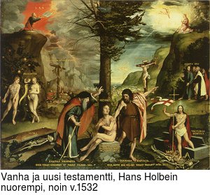 Vanha ja uusi testamentti, Hans Holbein nuorempi, noin v.1532